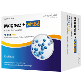 MAGNEZ + WIT.B6 50 tabletek Activlab Pharma
